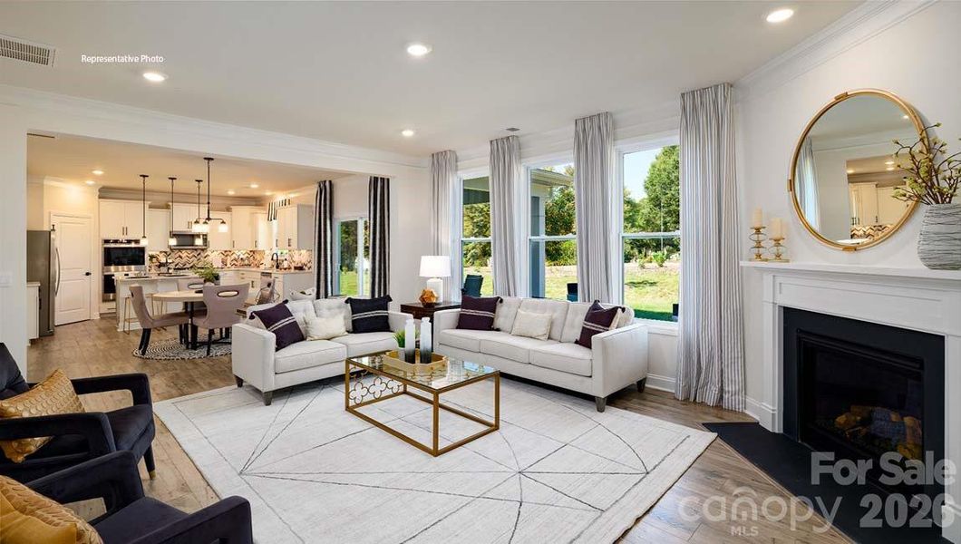 Furnished interior view inside a new home in Falls Cove, Troutman (Image 26).