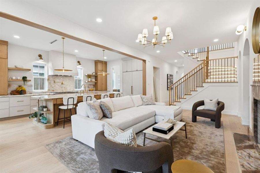 Furnished interior view inside a new home in , Dallas (Image 26).