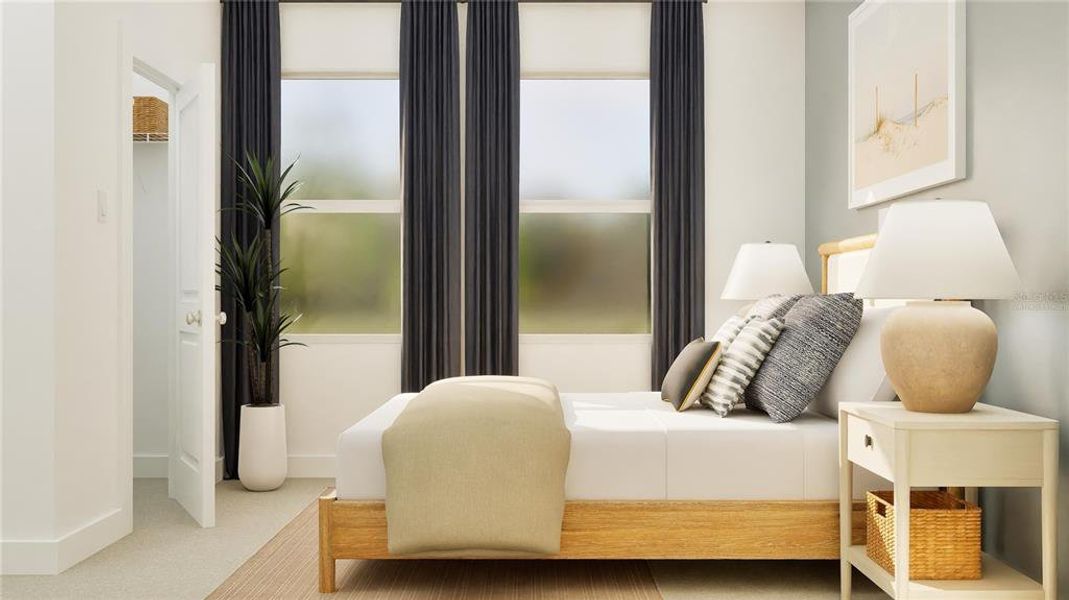 Furnished interior view inside a new home in , Clermont (Image 9). Furnished interior view inside a new home in , Clermont (Image 9).