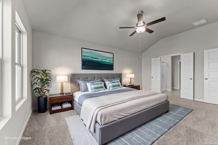 Furnished interior view inside a new home in Verano Farms, San Antonio (Image 9).