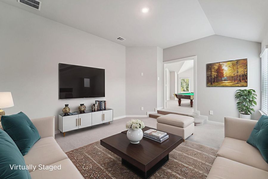 Furnished interior view inside a new home in Kingdom Heights, Rosenberg (Image 14). Furnished interior view inside a new home in Kingdom Heights, Rosenberg (Image 14).