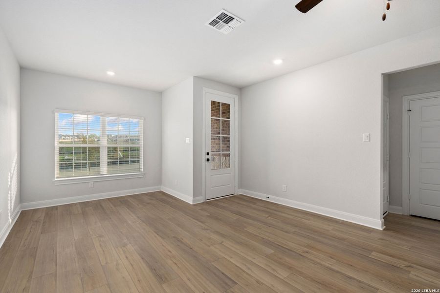 Spacious, unfurnished interior of a new home in Hightop Ridge, Converse (Image 7). Spacious, unfurnished interior of a new home in Hightop Ridge, Converse (Image 7).