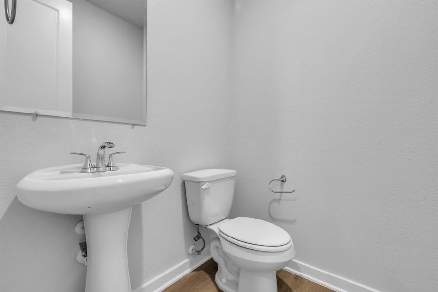 Half bath located on the main level.