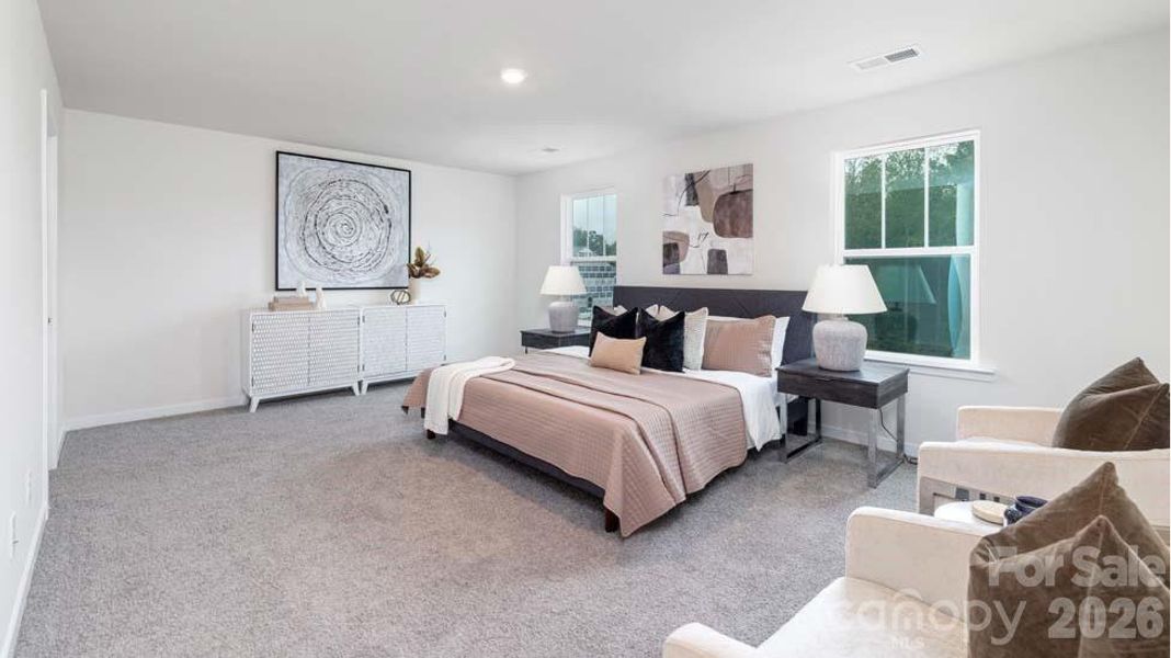 Furnished interior view inside a new home in Reedy Creek Preserve, Charlotte (Image 16).