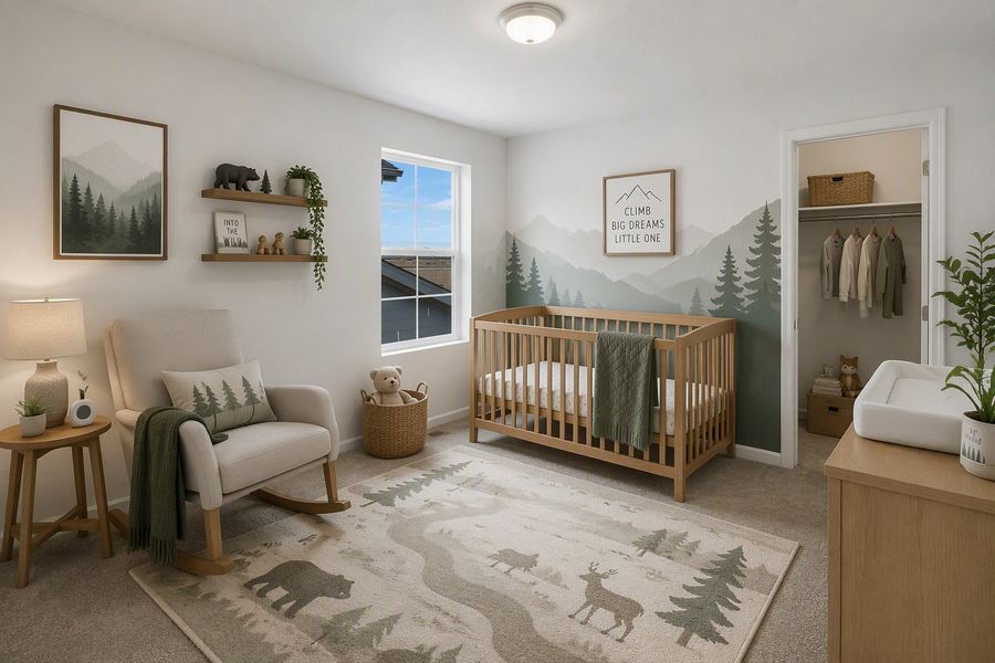 Furnished interior view inside a new home in The Aurora Highlands, Aurora (Image 3).