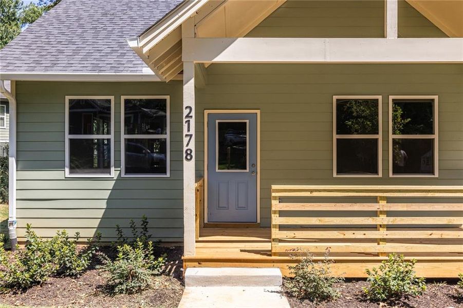 Exterior details and patio area of a home in , Atlanta (Image 26).