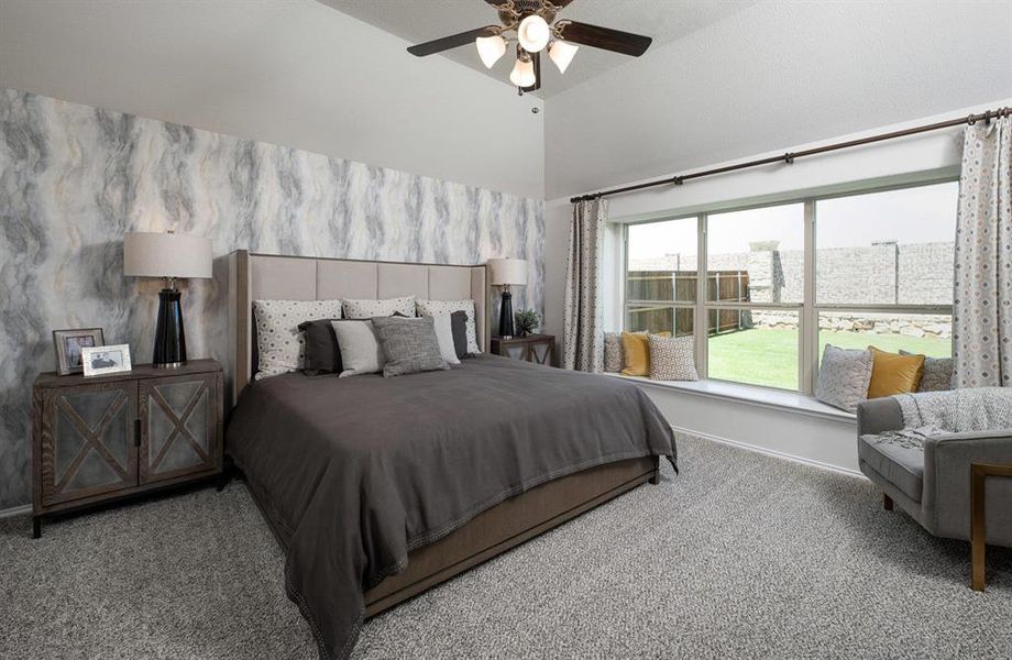 Furnished interior view inside a new home in Hulen Trails, Crowley (Image 7).