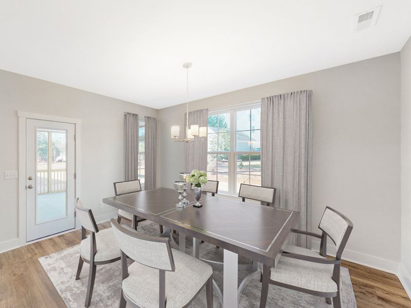 Furnished interior view inside a new home in Friendship Village: Friendship Village Single-Family, Apex (Image 9).