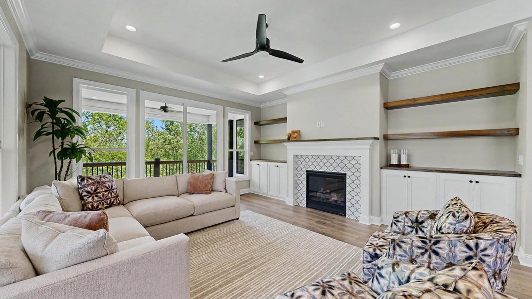 Representative furnished interior of a home built from the Verona by Perfection Builders in The Courtyards at Curry Farms, Louisville (Image 5).