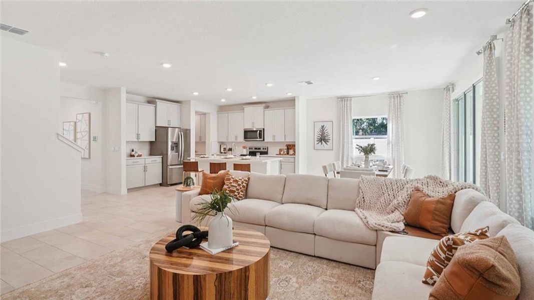 Furnished interior view inside a new home in Buchanan Trails, Newberry (Image 5).