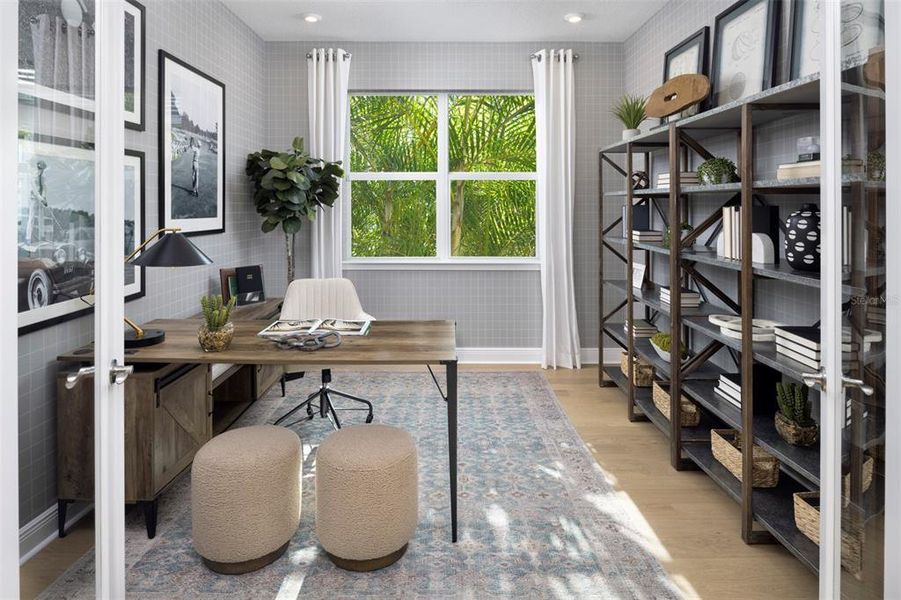 Furnished interior view inside a new home in Brightmore at Wellen Park, Venice (Image 9).