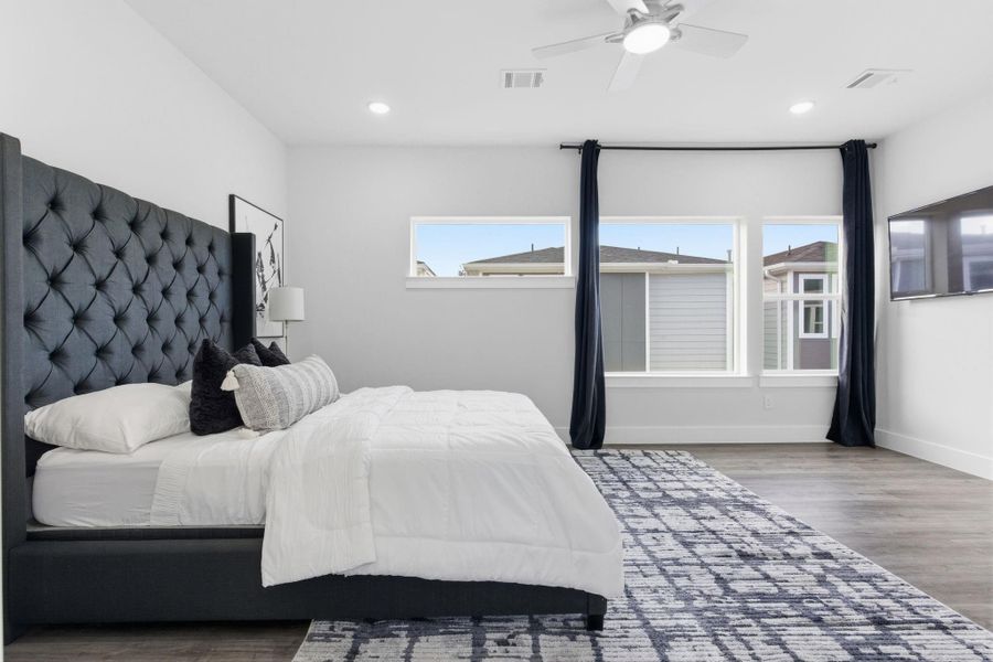 Furnished interior view inside a new home in , Houston (Image 32).