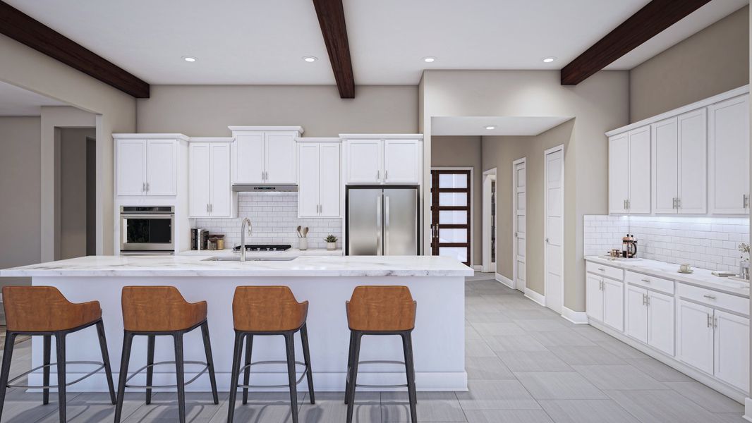 Representative furnished interior of a home built from the Turin by Beazer Homes in Highland Estates, San Antonio (Image 5).