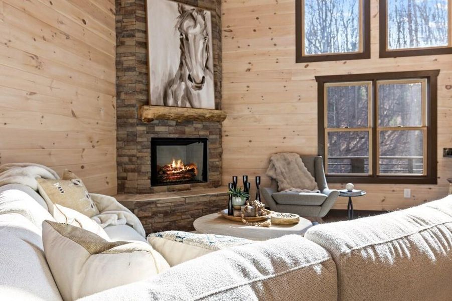 Furnished interior view inside a new home in , Blue Ridge (Image 11).