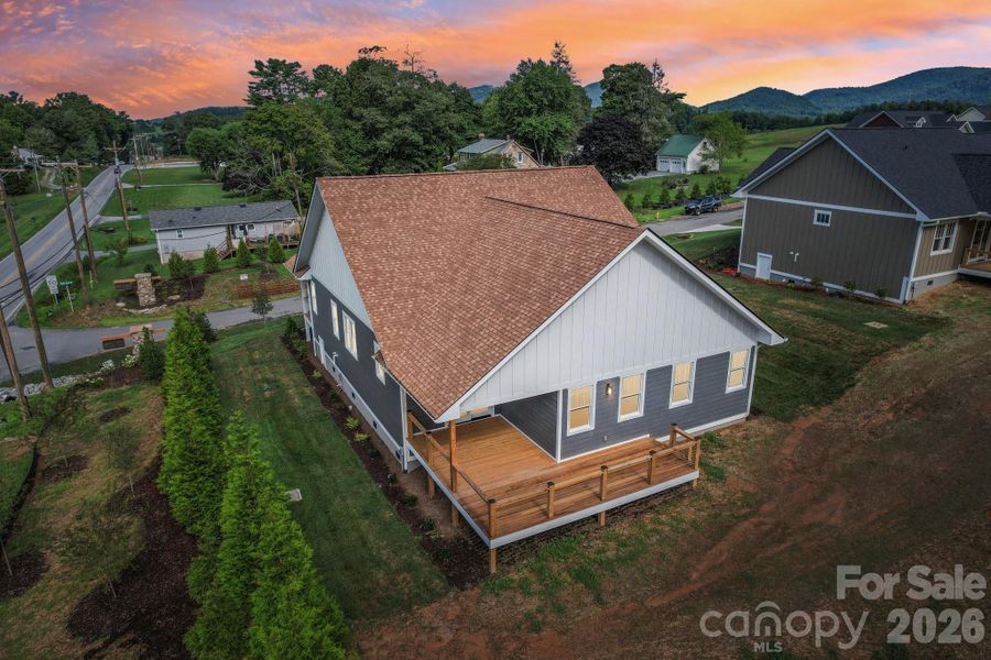 Exterior details and patio area of a home in , Hendersonville (Image 24).