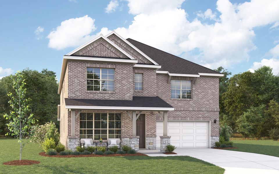 The Julieta II - Hill Country 2 with Stone Elevation