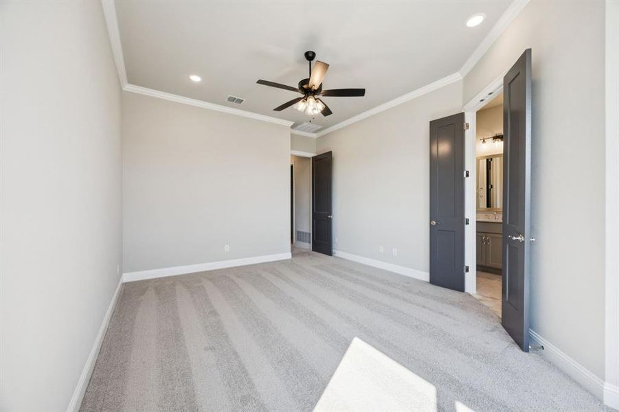 Plenty of natural light in primary bedroom. Plenty of natural light in primary bedroom.