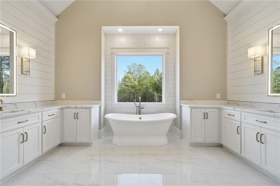 Furnished interior view inside a new home in , White (Image 11). Furnished interior view inside a new home in , White (Image 11).