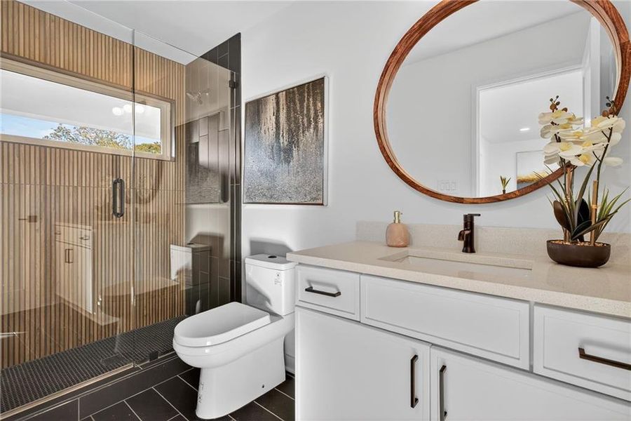 Furnished interior view inside a new home in , Atlanta (Image 8).