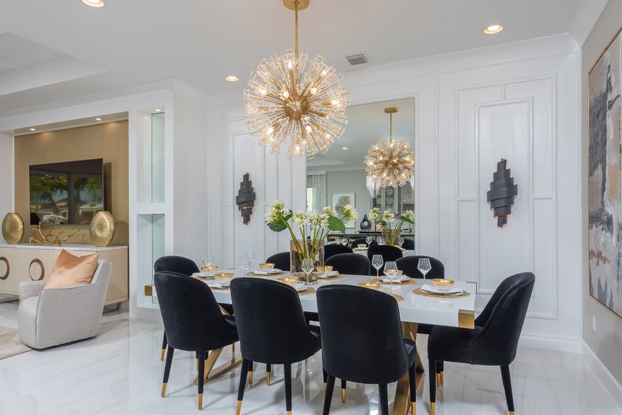 Representative furnished interior of a home built from the Vienna by GL Homes in Valencia Grand (55+), Boynton Beach (Image 7).