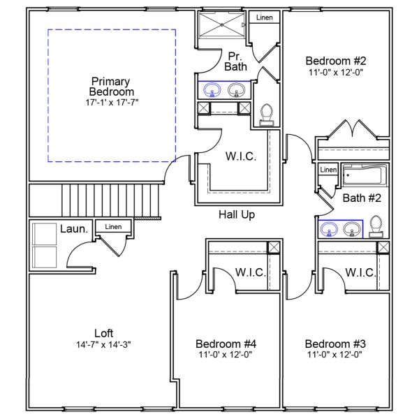 2D floor plan layout of this home in Garden Grove, Conway, SC (Image 3).