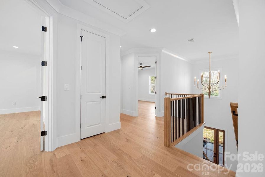 Upper level hallway.