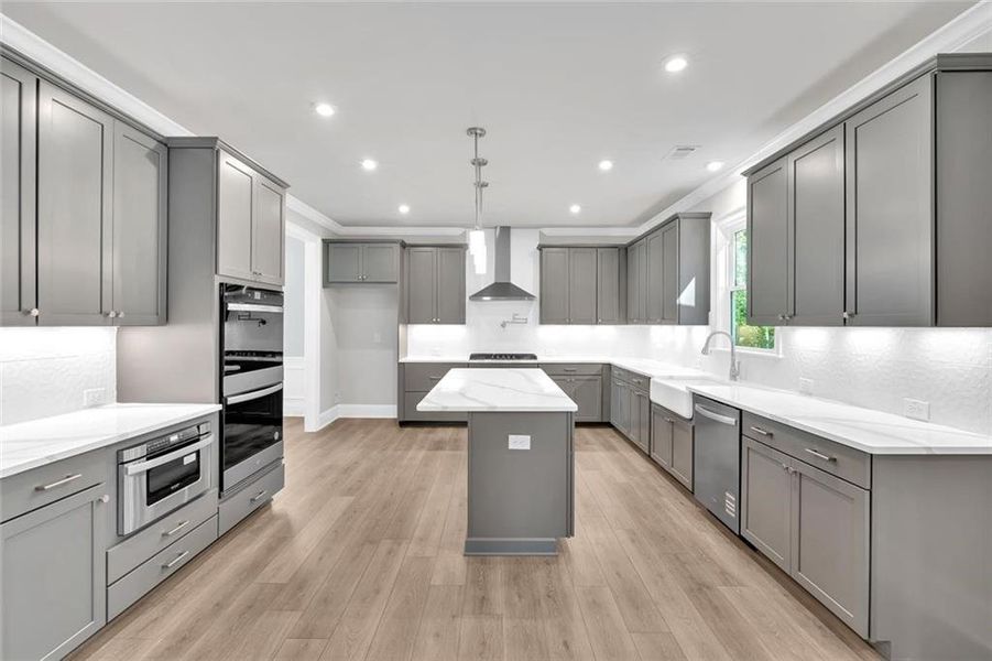 Furnished interior view inside a new home in Ford Landing, Acworth (Image 8).