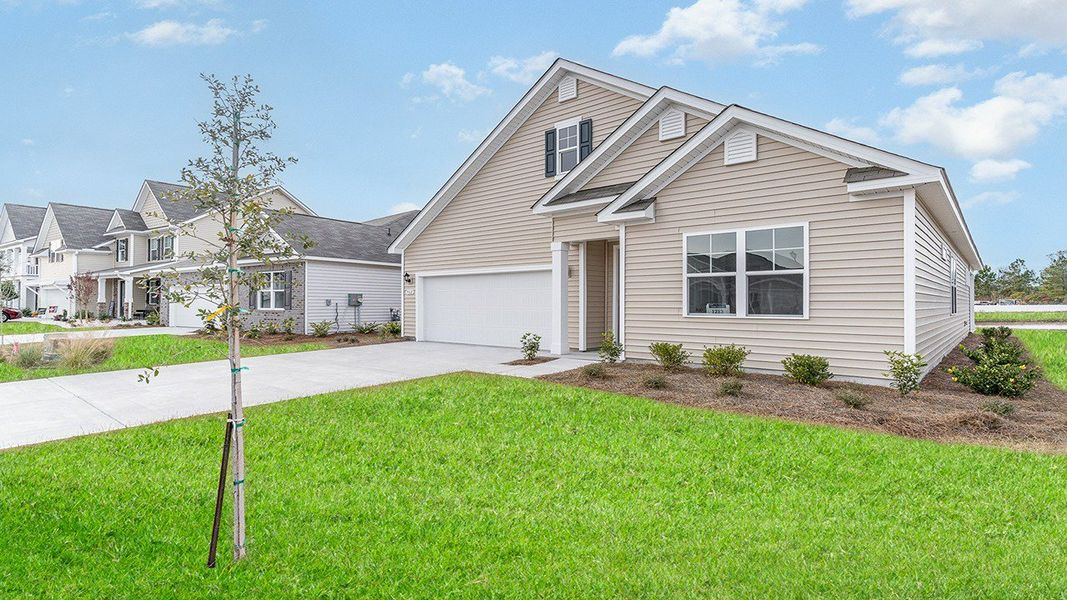 Representative exterior photo of a completed home built from the DARBY by D.R. Horton in Waterbridge, Myrtle Beach, SC (Image 19).