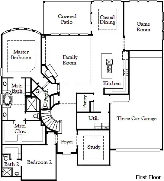 2D floor plan layout for the Anahuac by Coventry Homes in Hillstead, Lavon, TX (Image 4). 2D floor plan layout for the Anahuac by Coventry Homes in Hillstead, Lavon, TX (Image 4).