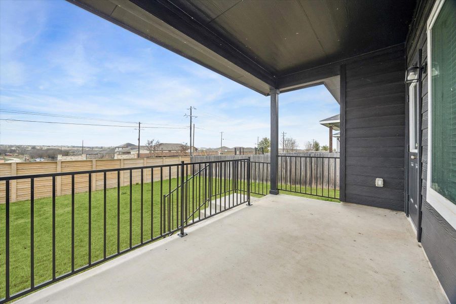 Balcony featuring a residential view