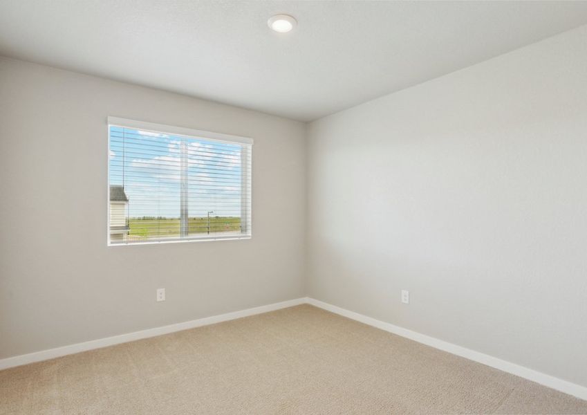 The secondary bedrooms have carpet.