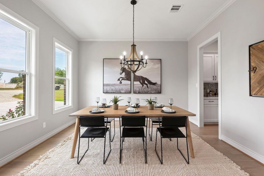 Furnished interior view inside a new home in , College Station (Image 8).