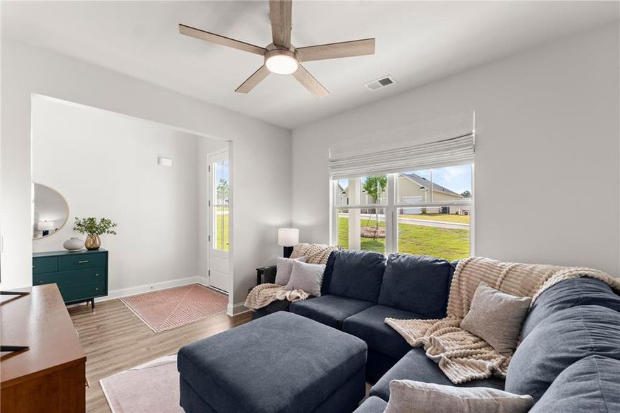 Furnished interior view inside a new home in , Homer (Image 7). Furnished interior view inside a new home in , Homer (Image 7).