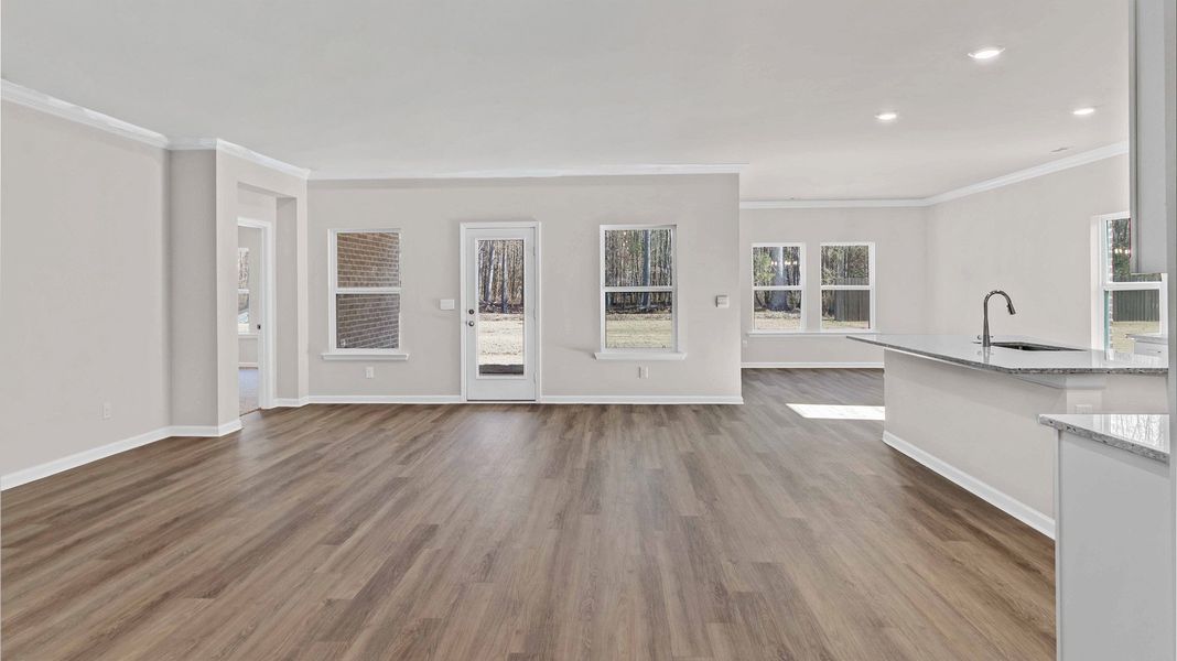 Representative unfurnished interior of a home built from the Plan by D.R. Horton in Hedge Rose, Somerville (Image 13).
