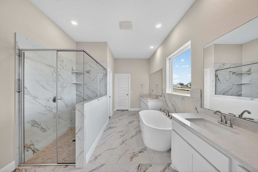 Furnished interior view inside a new home in Whisper Valley, Manor (Image 11).