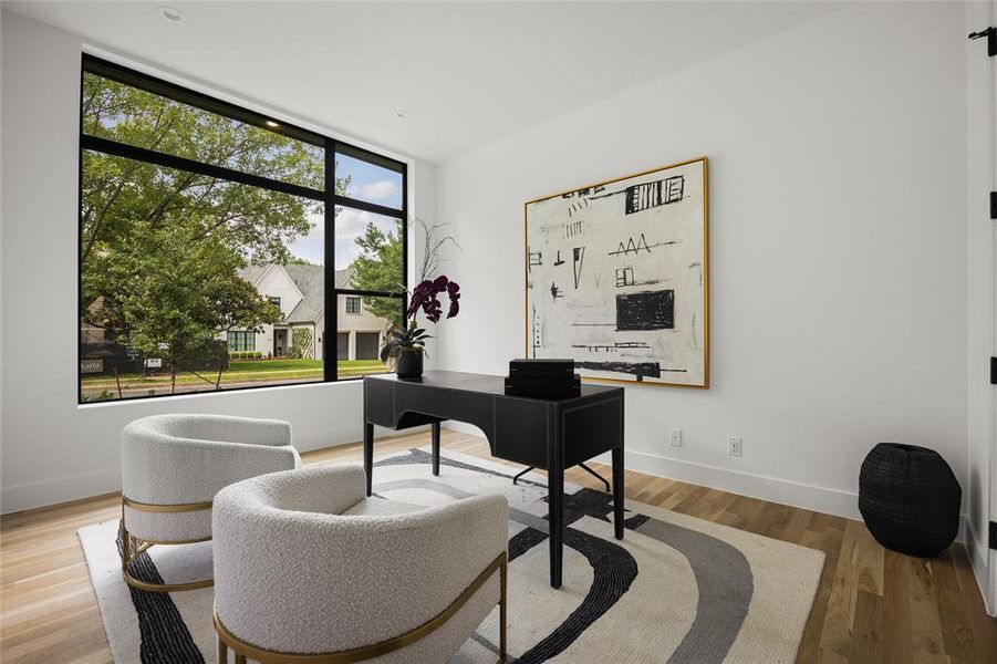 Furnished interior view inside a new home in , Dallas (Image 10).