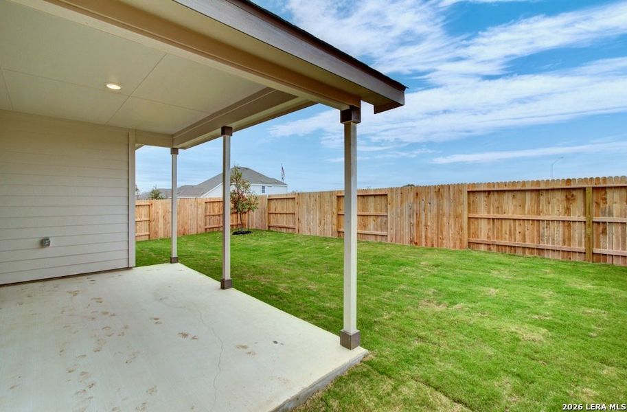 Exterior details and patio area of a home in Stream Waters, Seguin (Image 3).