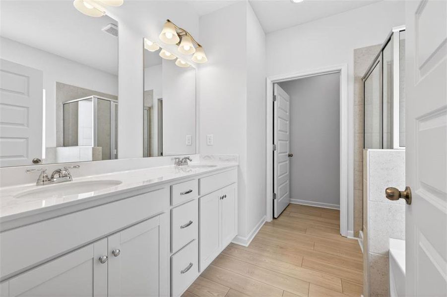 Furnished interior view inside a new home in Allen Manor, Hoschton (Image 9).