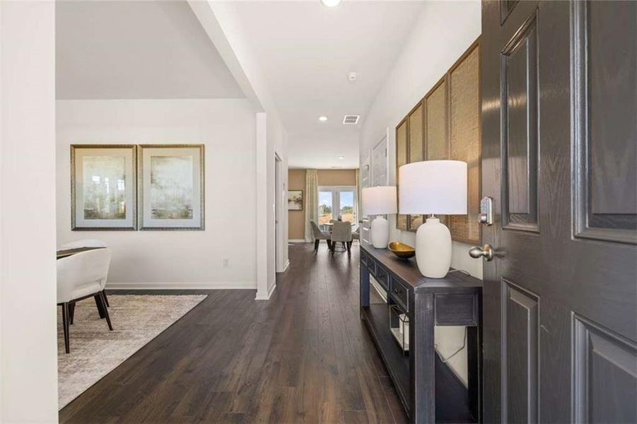 Furnished interior view inside a new home in Locust Grove Station - Cedar Ridge, Locust Grove (Image 2).