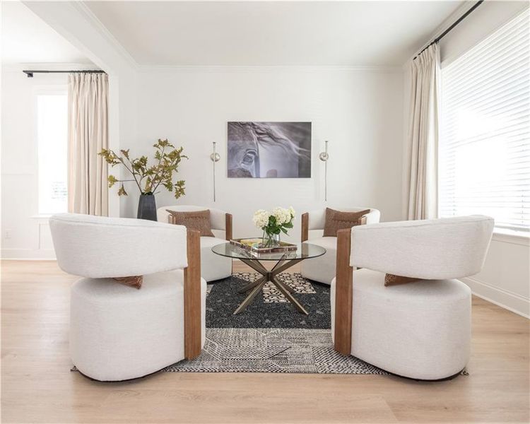 Furnished interior view inside a new home in Stratford Square, Lawrenceville (Image 22).