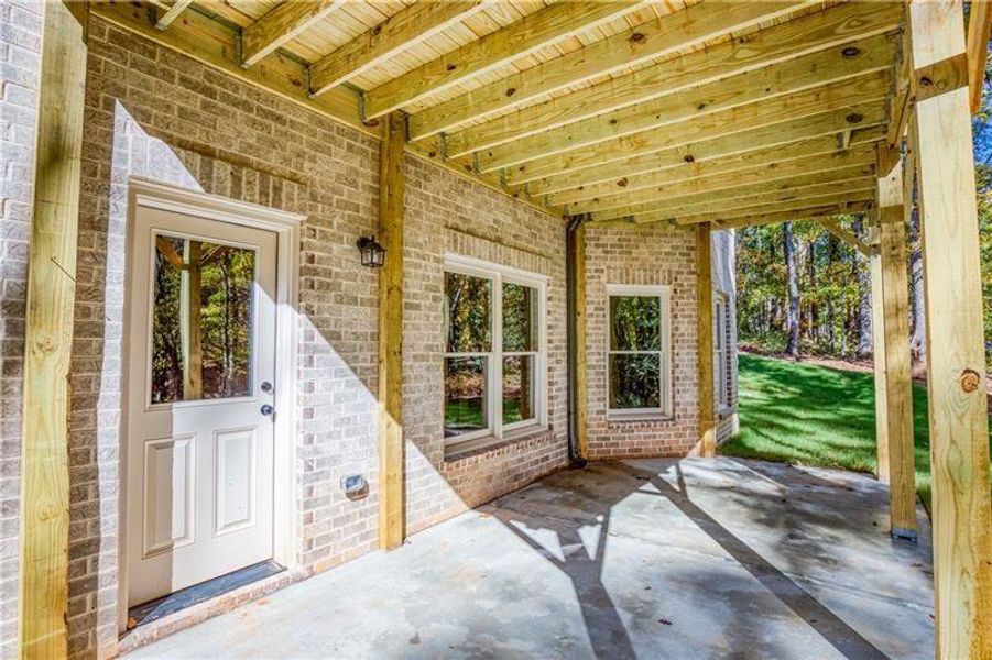 Exterior details and patio area of a home in , Monroe (Image 3). Exterior details and patio area of a home in , Monroe (Image 3).