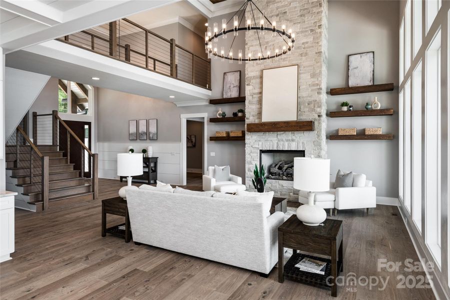 Furnished interior view inside a new home in , Mooresville (Image 9). Furnished interior view inside a new home in , Mooresville (Image 9).