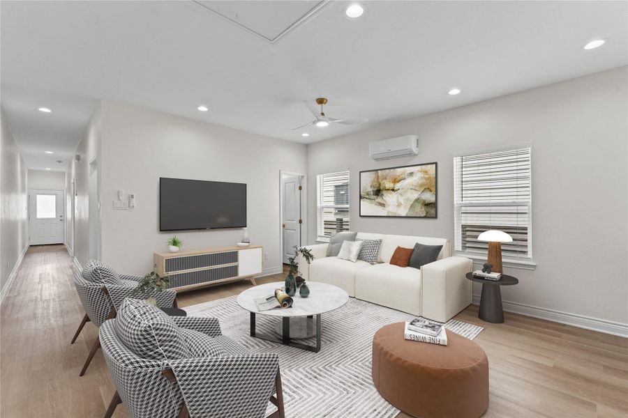 Furnished interior view inside a new home in , Galveston (Image 4). Furnished interior view inside a new home in , Galveston (Image 4).