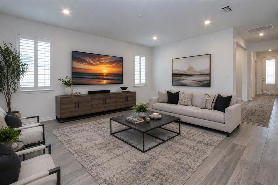 Furnished interior view inside a new home in , Parrish (Image 36).