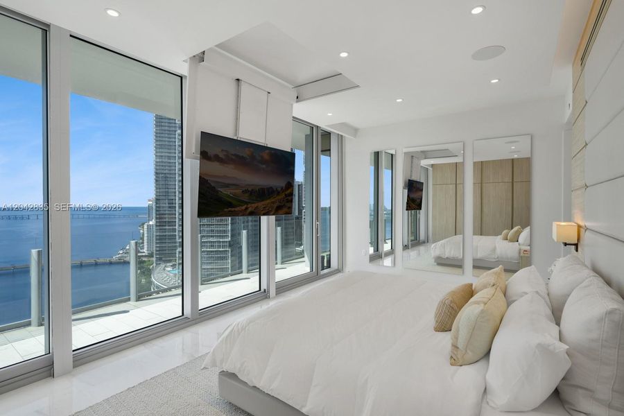 Furnished interior view inside a new home in Aston Martin Residences, Miami (Image 14).
