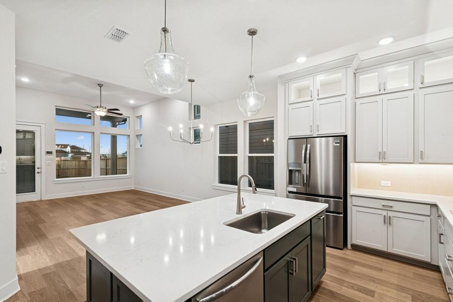 Furnished interior view inside a new home in , Katy (Image 9).