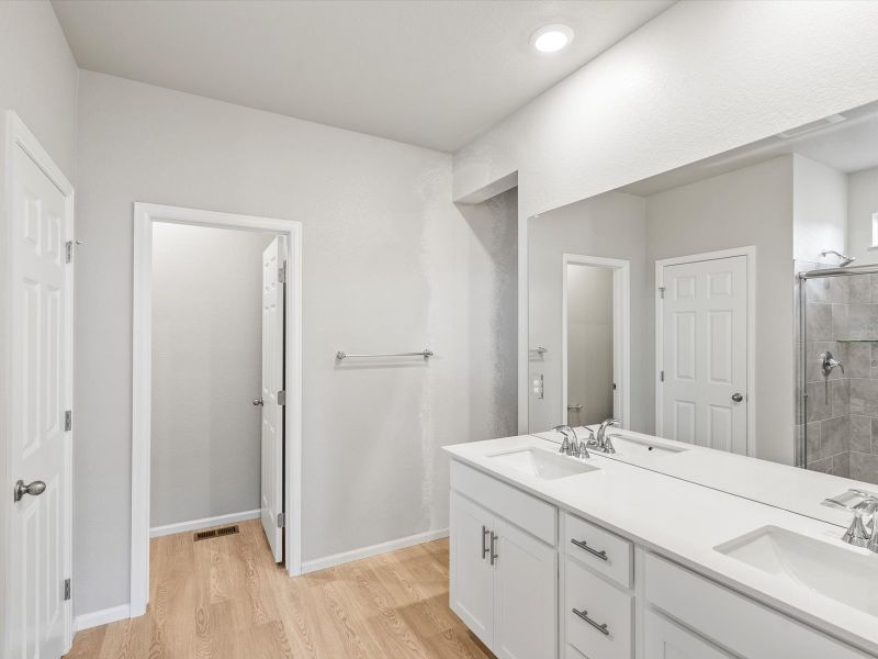 Furnished interior view inside a new home in Poudre Heights: The Alpine Collection, Windsor (Image 5).