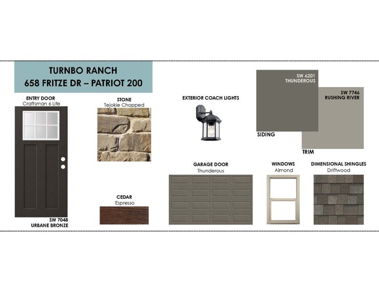 Sample of building materials used in homes in Turnbo Ranch, Killeen (Image 3).
