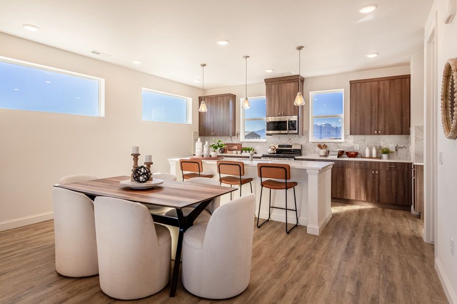 Representative furnished interior of a home built from the Tristyn by Lokal Homes in Victory Ridge, Colorado Springs (Image 4).
