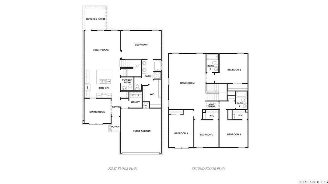 2D floor plan layout of this home in Langdon, San Antonio, TX (Image 2).